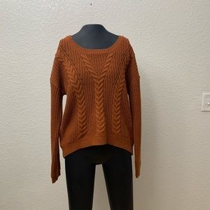 Rust colored knit sweater NWOT